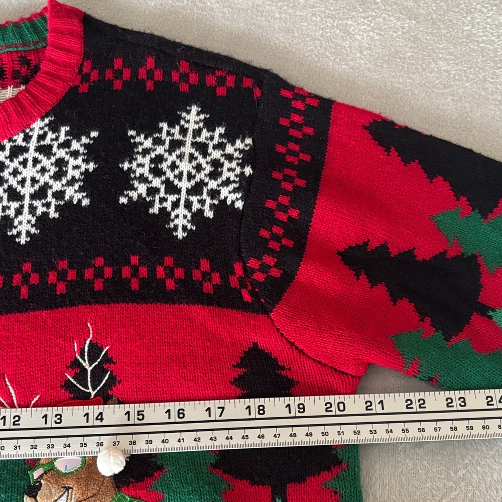 Ugly Christmas Sweater Men's Novelty Holiday Beer Crewneck Sweater Size M - Picture 8 of 11